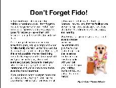 Don't Forget Fido